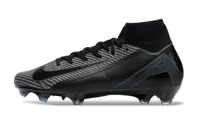 Men's Nike Air Zoom Mercurial Superfly 10 Elite FG Firm Ground High-Tops Football Boots - Black/Grey/Jade