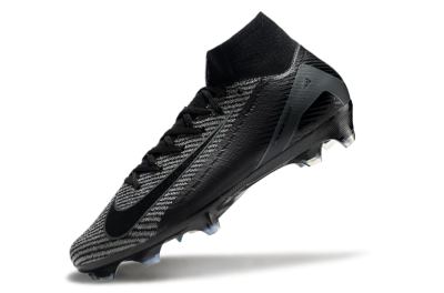 Men's Nike Air Zoom Mercurial Superfly 10 Elite FG Firm Ground High-Tops Football Boots - Black/Grey/Jade