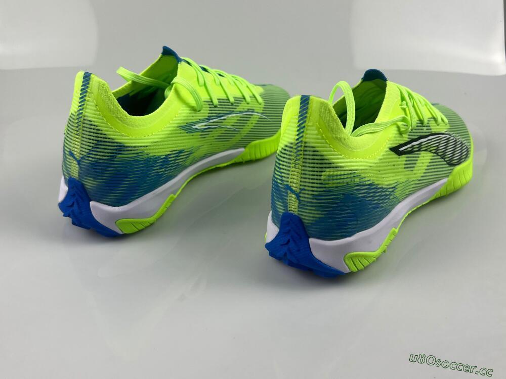 Men's Puma Ultra Ultimate TF Artificial Turf Low-Tops Football Shoes - Yellow/White/Blue