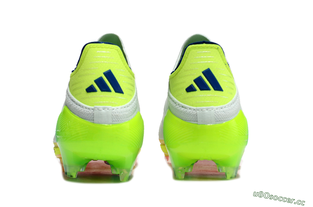 Unisex Adidas F50+ Lightstrike Pro Laceless FG Firm Ground Low-Tops Football Boots - Jade/Rainbow 7
