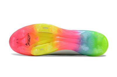 Unisex Adidas F50+ Lightstrike Pro Laceless FG Firm Ground Low-Tops Football Boots - Jade/Rainbow