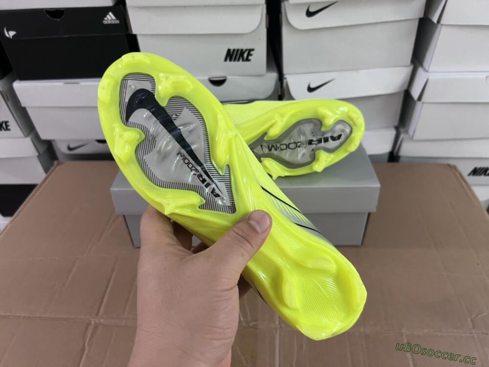 Men's Nike Air Zoom Mercurial Superfly 16 Elite FG Firm Ground High-Tops Football Boots - Yellow/Sliver/Black