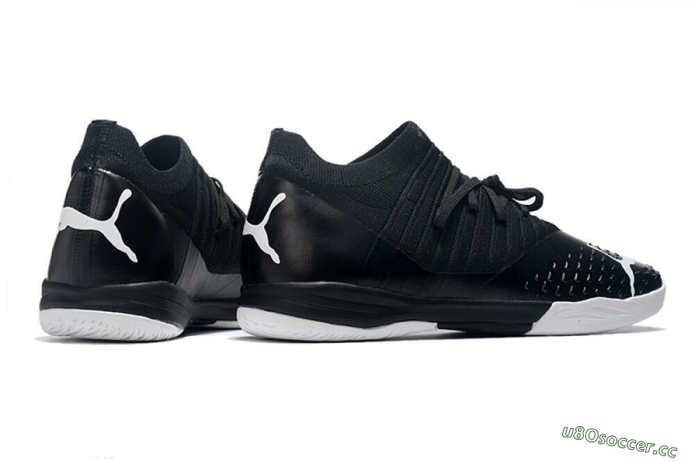 Men's Puma Future Z 1.3 Teazer IC Indoor & Futsal Low-Tops Football Shoes - Black/White 6