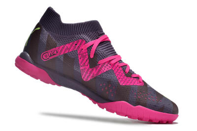 Men's Puma Future Ultimate TF Artificial Turf Low-Tops Football Shoes - Purple/Pink/Yellow