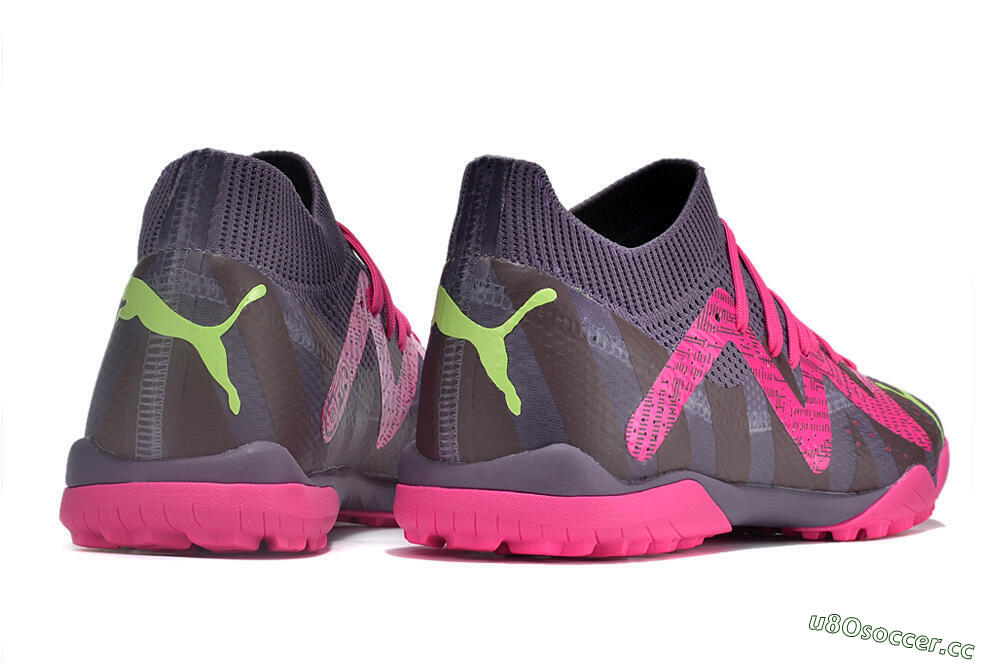 Men's Puma Future Ultimate TF Artificial Turf Low-Tops Football Shoes - Purple/Pink/Yellow 6