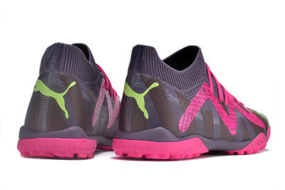 Men's Puma Future Ultimate TF Artificial Turf Low-Tops Football Shoes - Purple/Pink/Yellow