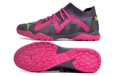 Men's Puma Future Ultimate TF Artificial Turf Low-Tops Football Shoes - Purple/Pink/Yellow