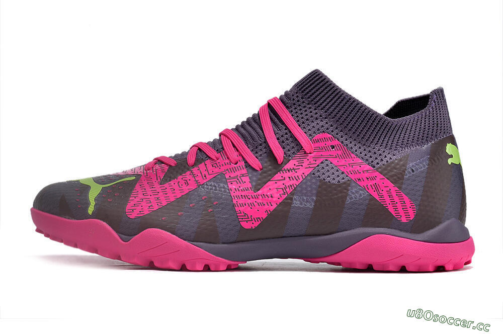 Men's Puma Future Ultimate TF Artificial Turf Low-Tops Football Shoes - Purple/Pink/Yellow 0