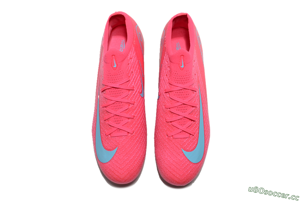 Unisex Nike Air Zoom Mercurial Vapor 16 Elite FG Firm Ground Low-Tops Football Boots - Red/Jade 4