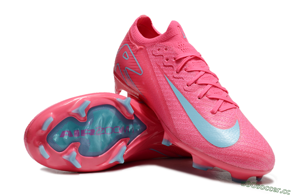 Unisex Nike Air Zoom Mercurial Vapor 16 Elite FG Firm Ground Low-Tops Football Boots - Red/Jade 3
