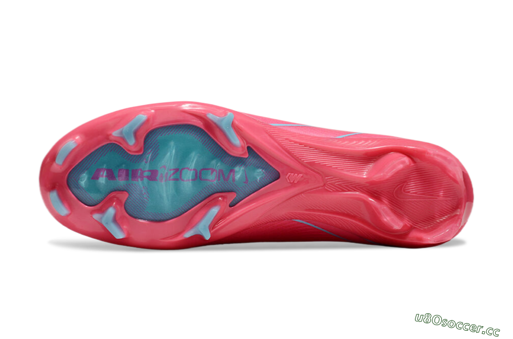 Unisex Nike Air Zoom Mercurial Vapor 16 Elite FG Firm Ground Low-Tops Football Boots - Red/Jade 6
