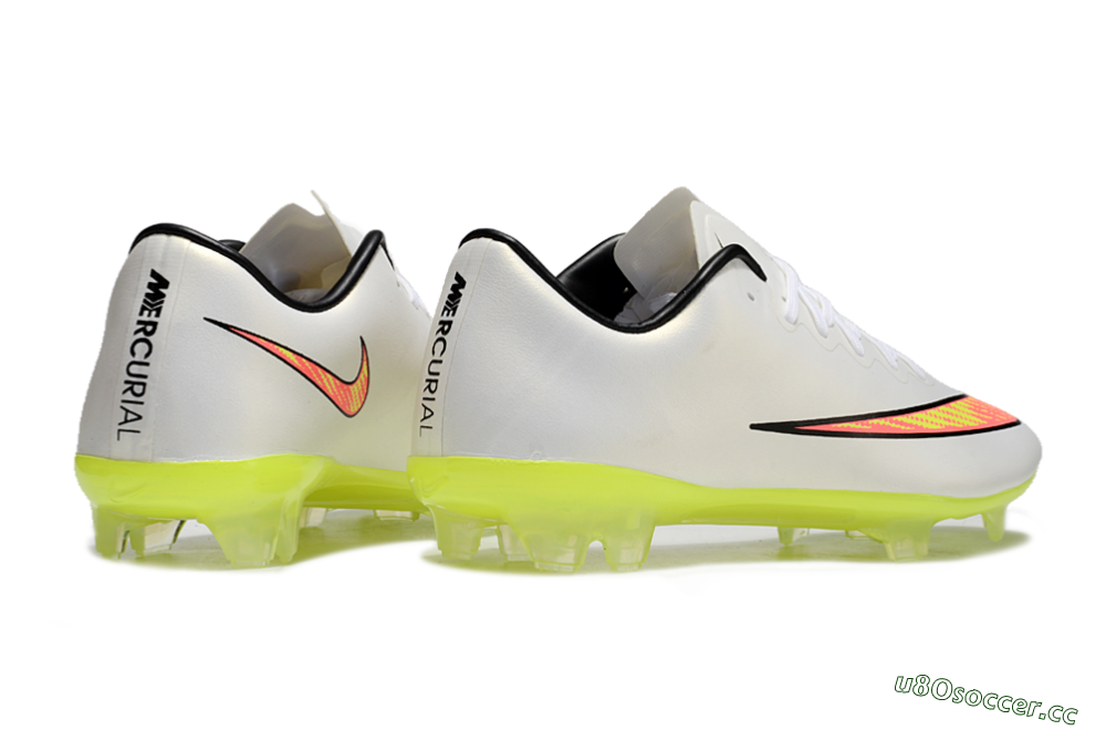 Men's Nike Mercurial Vapor 10 FG Firm Ground Low-Tops Football Boots - Beige/Red/Yellow 6