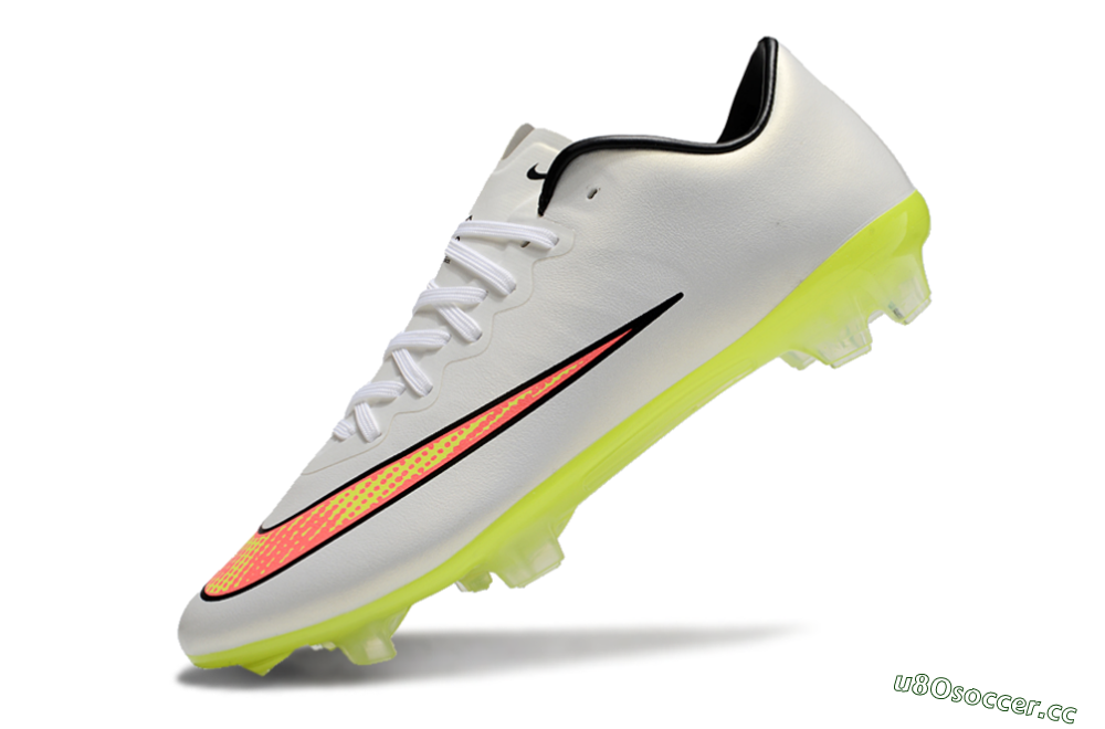 Men's Nike Mercurial Vapor 10 FG Firm Ground Low-Tops Football Boots - Beige/Red/Yellow 5