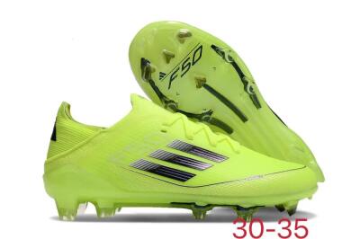 Kids Adidas F50 Elite FG Firm Ground Low-Tops Football Boots - Yellow/Black