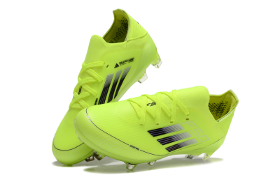 Kids Adidas F50 Elite FG Firm Ground Low-Tops Football Boots - Yellow/Black