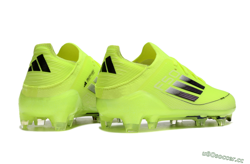 Kids Adidas F50 Elite FG Firm Ground Low-Tops Football Boots - Yellow/Black 7