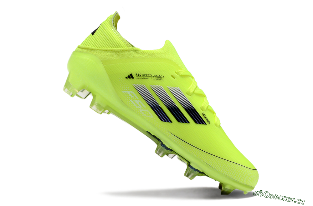 Kids Adidas F50 Elite FG Firm Ground Low-Tops Football Boots - Yellow/Black 4