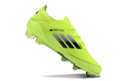 Kids Adidas F50 Elite FG Firm Ground Low-Tops Football Boots - Yellow/Black