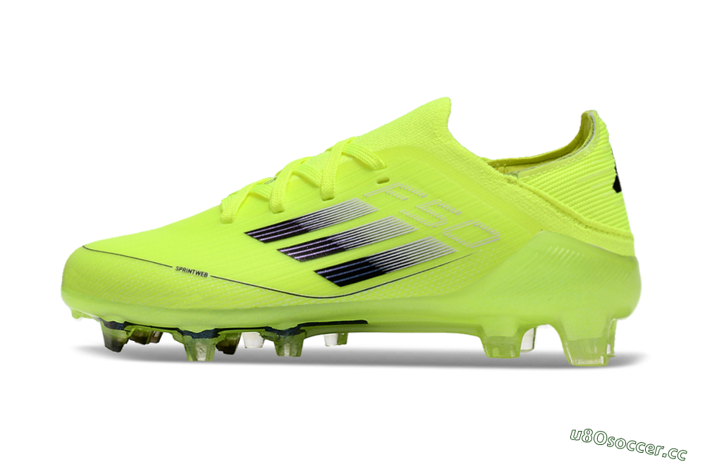 Kids Adidas F50 Elite FG Firm Ground Low-Tops Football Boots - Yellow/Black 0