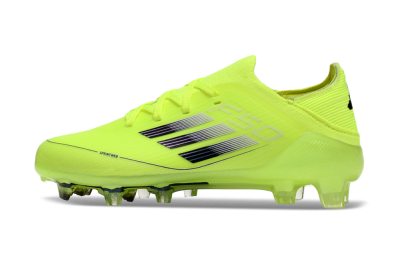 Kids Adidas F50 Elite FG Firm Ground Low-Tops Football Boots - Yellow/Black