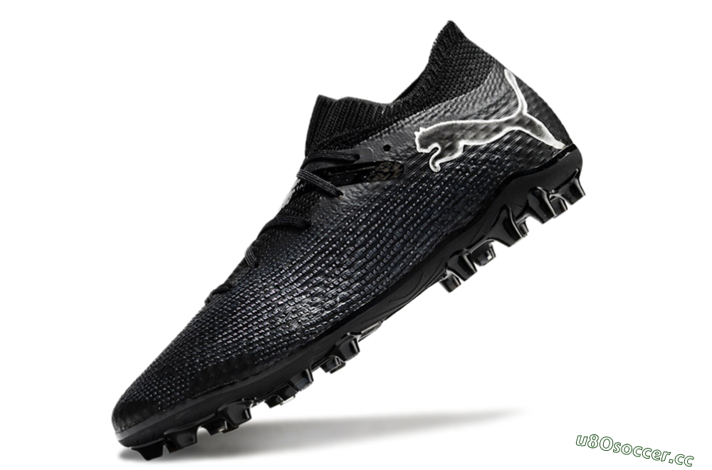 Men's Puma Future Ultimate MG Multi Ground Low-Tops Football Boots - Black/White 5