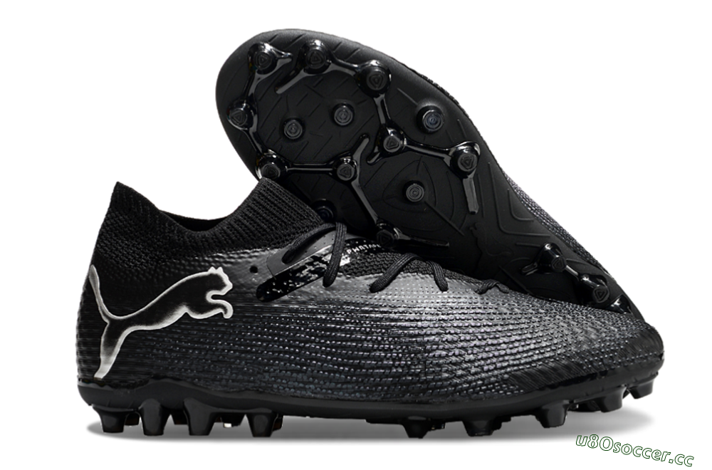 Men's Puma Future Ultimate MG Multi Ground Low-Tops Football Boots - Black/White 2
