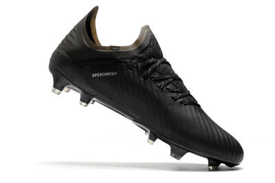 Unisex Adidas X 19.1 FG Firm Ground Low-Tops Football Boots - Black/White/Blue