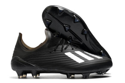 Unisex Adidas X 19.1 FG Firm Ground Low-Tops Football Boots - Black/White/Blue