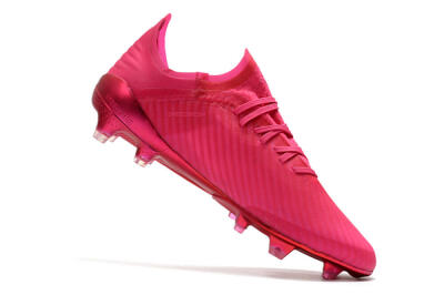 Unisex Adidas X 19.1 FG Firm Ground Low-Tops Football Boots - Pink/Red/Gold