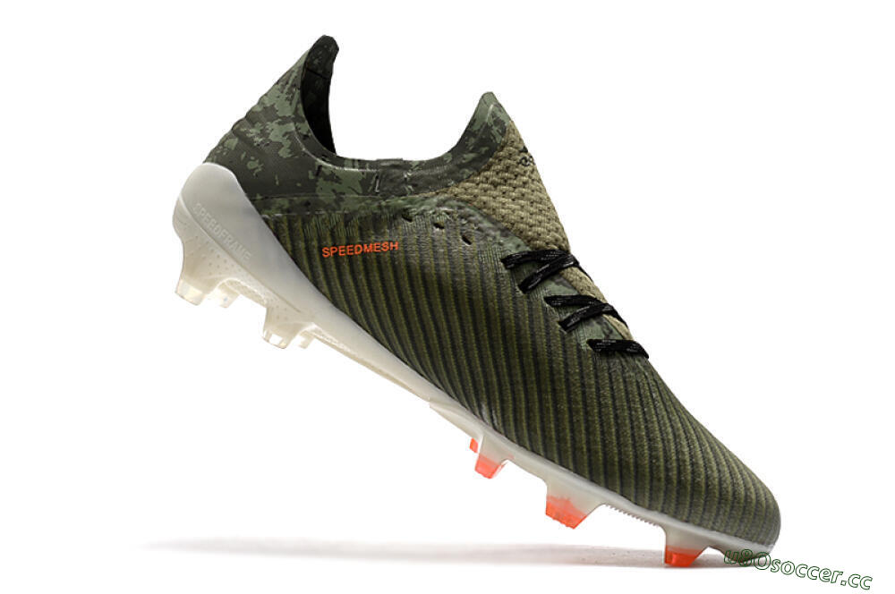 Unisex Adidas X 19.1 FG Firm Ground Low-Tops Football Boots - Green/Orange/White 7