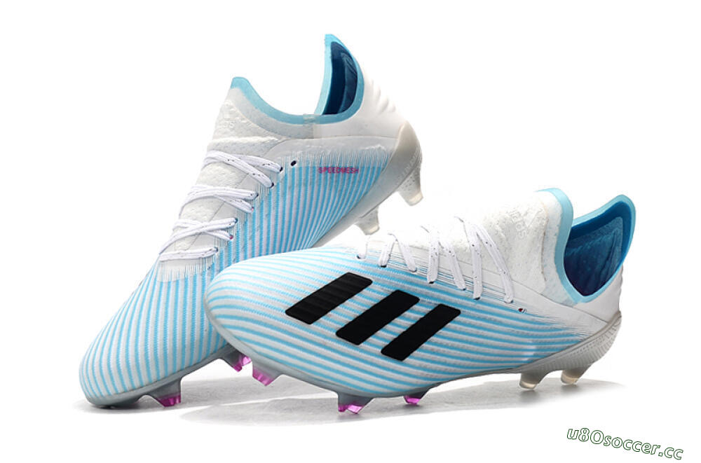 Unisex Adidas X 19.1 FG Firm Ground Low-Tops Football Boots - Jade/Black/White 6