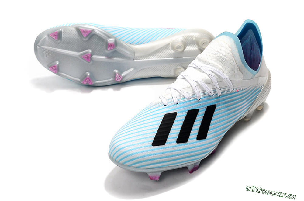 Unisex Adidas X 19.1 FG Firm Ground Low-Tops Football Boots - Jade/Black/White 3
