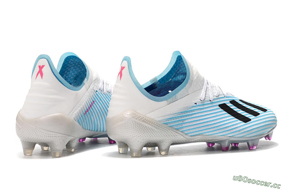 Unisex Adidas X 19.1 FG Firm Ground Low-Tops Football Boots - Jade/Black/White 9