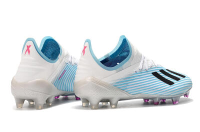 Unisex Adidas X 19.1 FG Firm Ground Low-Tops Football Boots - Jade/Black/White