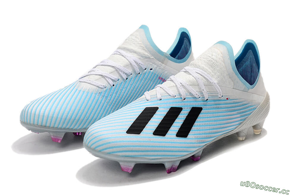 Unisex Adidas X 19.1 FG Firm Ground Low-Tops Football Boots - Jade/Black/White 5
