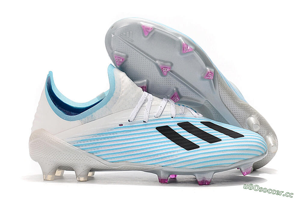 Unisex Adidas X 19.1 FG Firm Ground Low-Tops Football Boots - Jade/Black/White 2