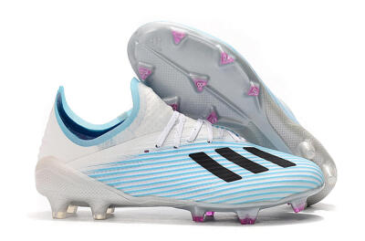 Unisex Adidas X 19.1 FG Firm Ground Low-Tops Football Boots - Jade/Black/White