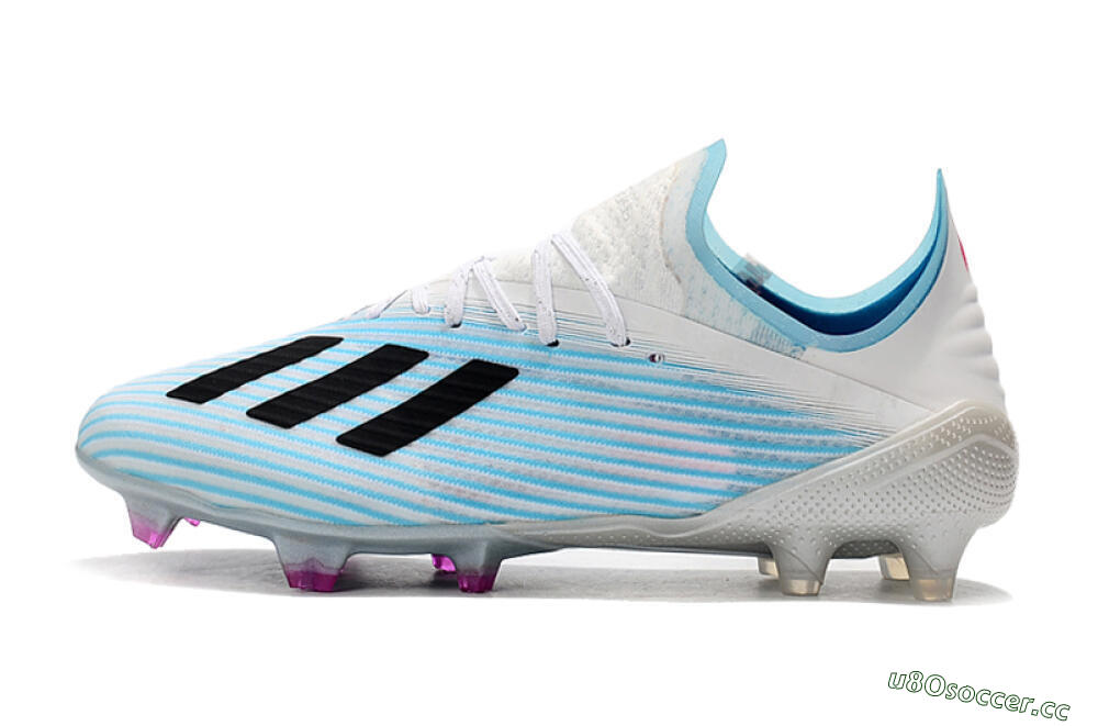 Unisex Adidas X 19.1 FG Firm Ground Low-Tops Football Boots - Jade/Black/White 0