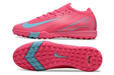 Men's Nike Air Zoom Mercurial Vapor 16 Elite TF Artificial Turf Low-Tops Football Shoes - Pink/Red/Jade
