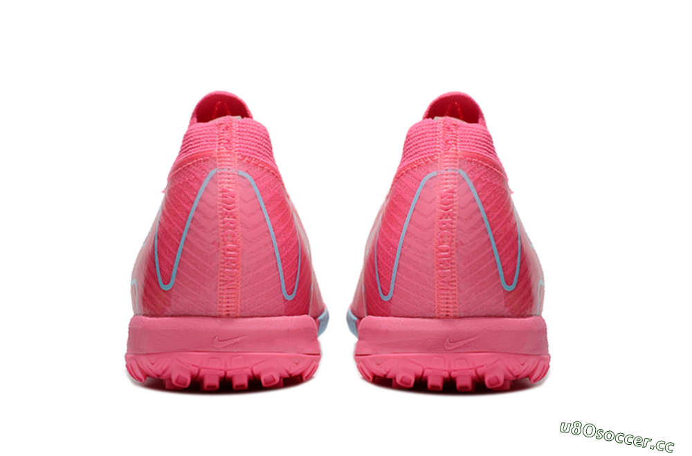 Men's Nike Air Zoom Mercurial Vapor 16 Elite TF Artificial Turf Low-Tops Football Shoes - Pink/Red/Jade 4