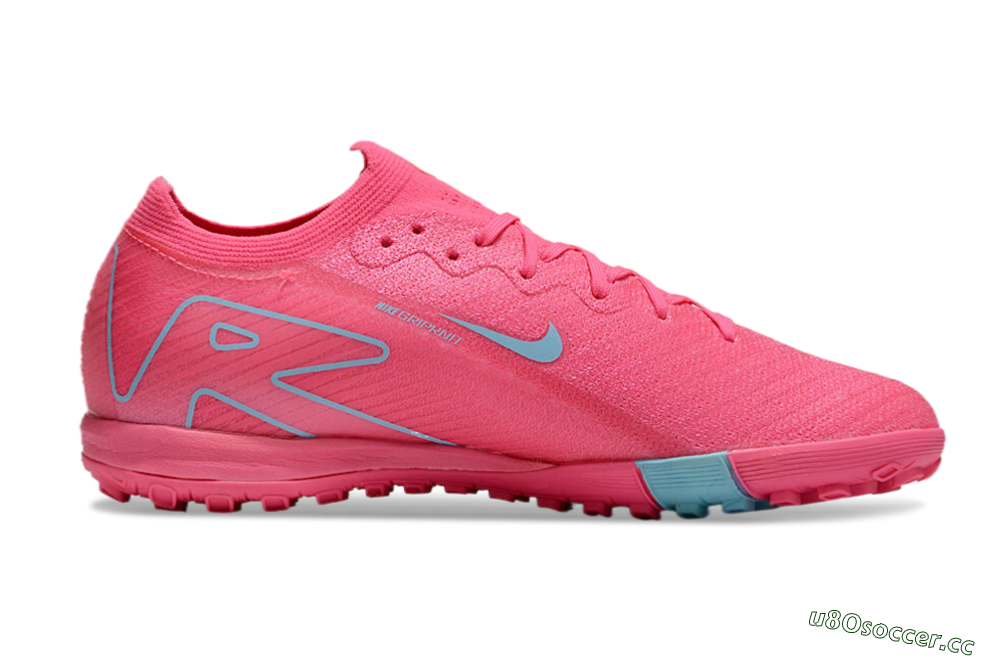Men's Nike Air Zoom Mercurial Vapor 16 Elite TF Artificial Turf Low-Tops Football Shoes - Pink/Red/Jade 6
