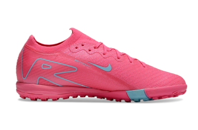 Men's Nike Air Zoom Mercurial Vapor 16 Elite TF Artificial Turf Low-Tops Football Shoes - Pink/Red/Jade