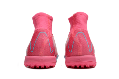 Men's Nike Air Zoom Mercurial Superfly 10 Elite TF Artificial Turf High-Tops Football Shoes - Pink/Red/Jade