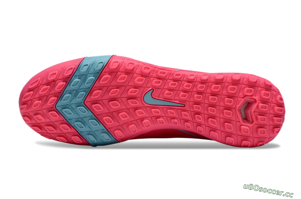 Men's Nike Air Zoom Mercurial Superfly 10 Elite TF Artificial Turf High-Tops Football Shoes - Pink/Red/Jade 5