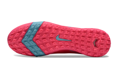 Men's Nike Air Zoom Mercurial Superfly 10 Elite TF Artificial Turf High-Tops Football Shoes - Pink/Red/Jade