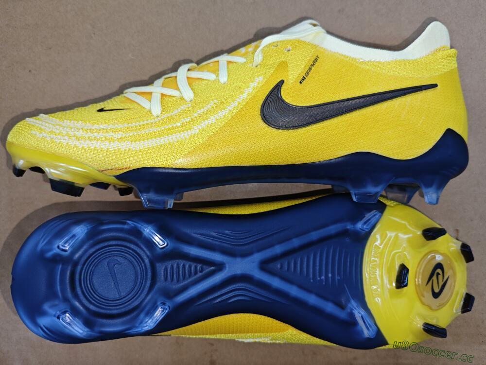 Men's Nike Phantom Luna Elite FG Firm Ground Low-Tops Football Boots - Yellow/White/Black