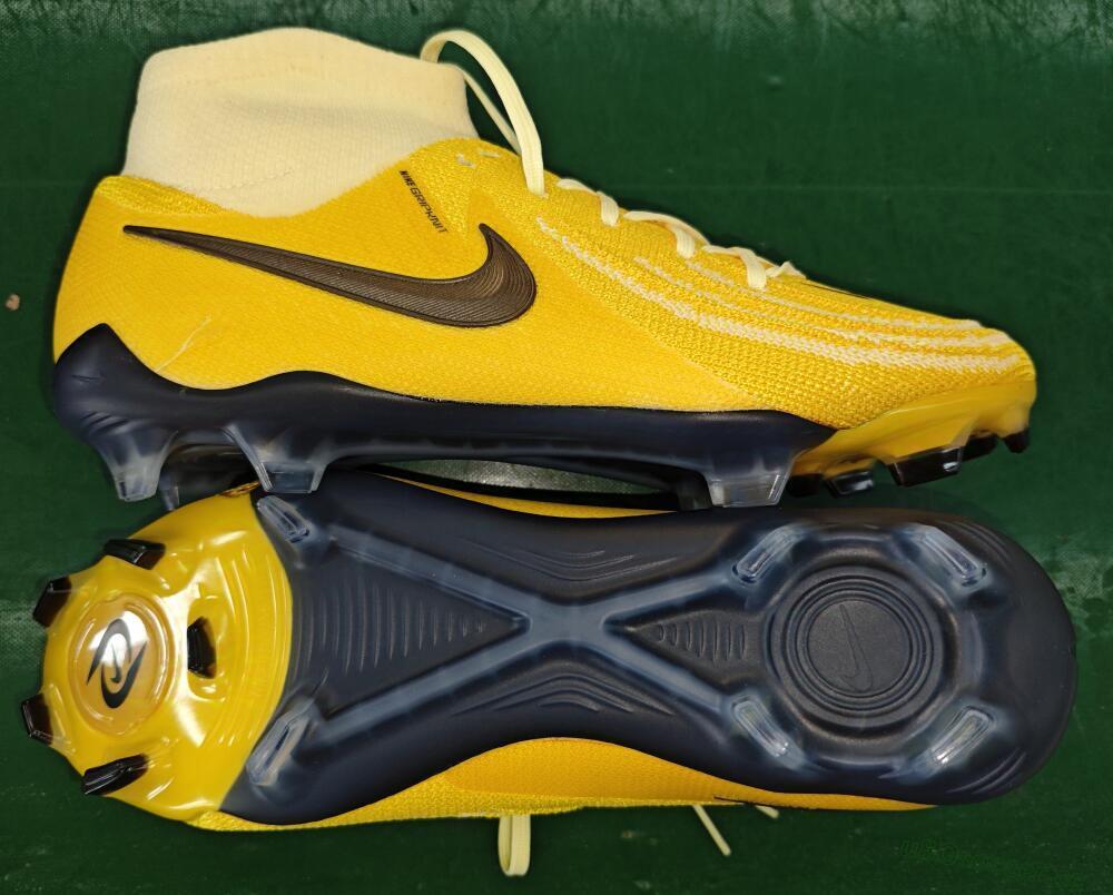 Men's Nike Phantom Luna Elite FG Firm Ground High-Tops Football Boots - Yellow/White/Black