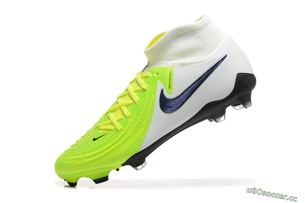 Men's Nike Phantom Luna Elite FG Firm Ground High-Tops Football Boots - Yellow/Blue/White 8