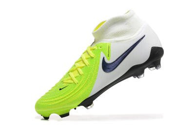 Men's Nike Phantom Luna Elite FG Firm Ground High-Tops Football Boots - Yellow/Blue/White