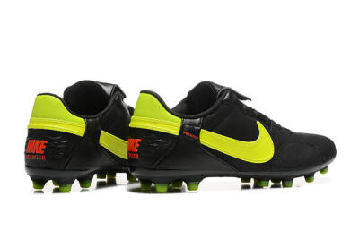 Men's Nike The Premier 3 FG Firm Ground Low-Tops Football Boots - Black/Yellow/Red